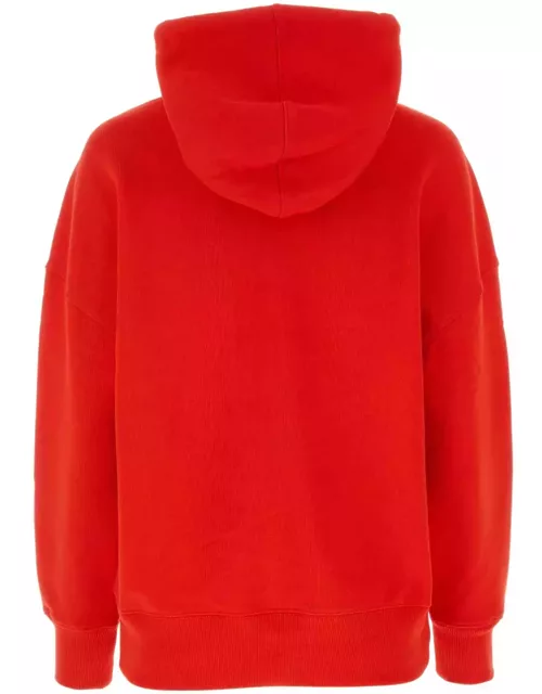 Ami Alexandre Mattiussi Red Stretch Cotton Sweatshirt