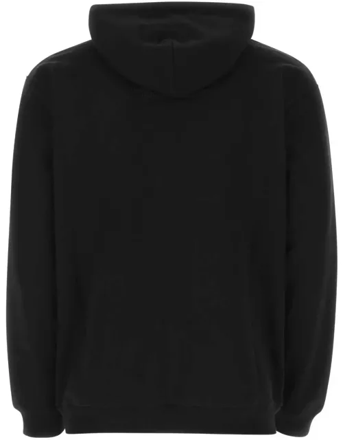 VTMNTS Black Stretch Cotton Sweatshirt