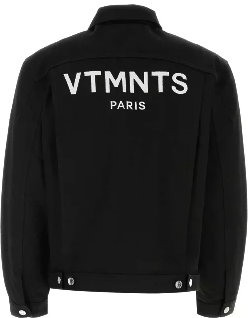 VTMNTS Black Denim Paris Jacket