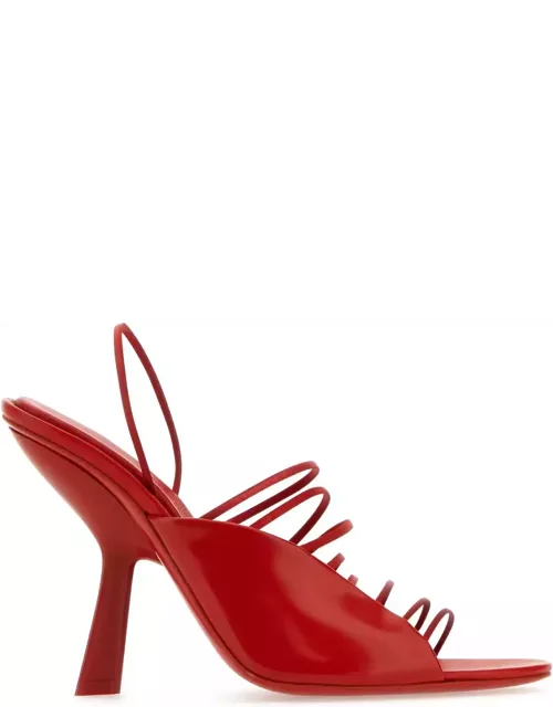 Ferragamo Red Leather Altaire Sandal