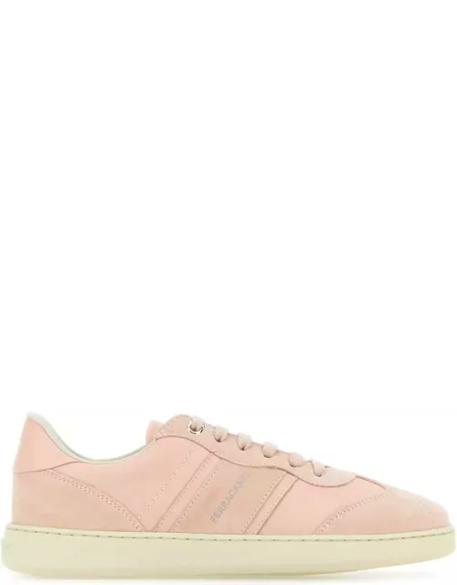 Ferragamo Pink Leather Sneaker