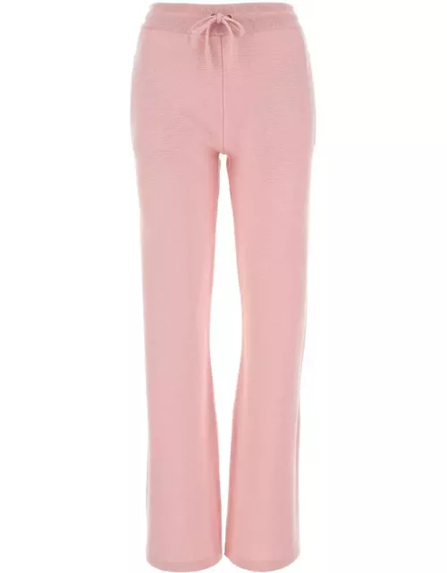 Versace Pink Wool Blend Flared Leg Pant