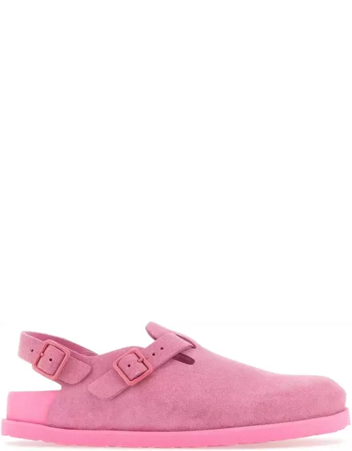 Birkenstock Pink Suede Tokyo Slipper