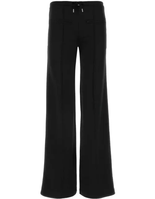 Courrèges Black Polyester Wide-leg Pant