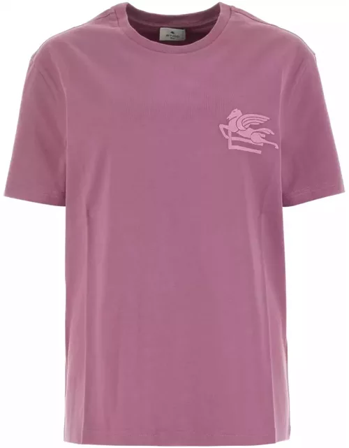 Etro Light Purple Cotton T-shirt