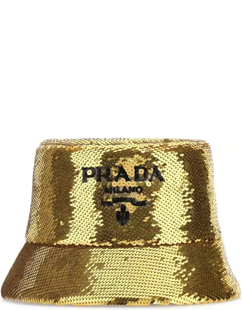 Prada Gold Sequins Bucket Hat