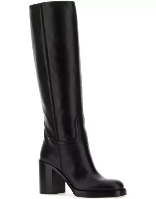 Prada Black Leather Boot