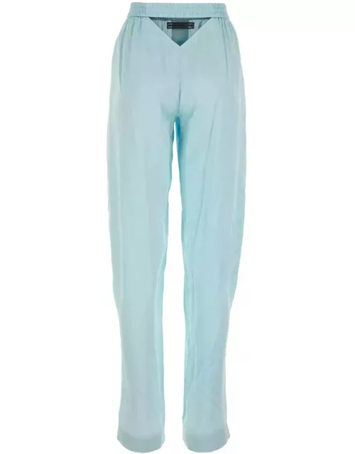 Alexander Wang Light Blue Satin Pyjama Pant