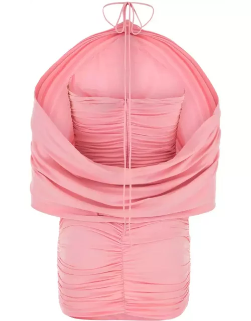 Magda Butrym Pink Jersey Mini Dres
