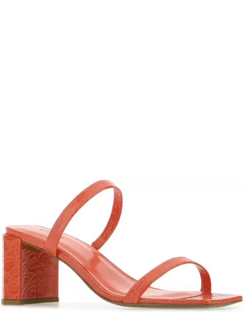 BY FAR Coral Leather Tanya Mule