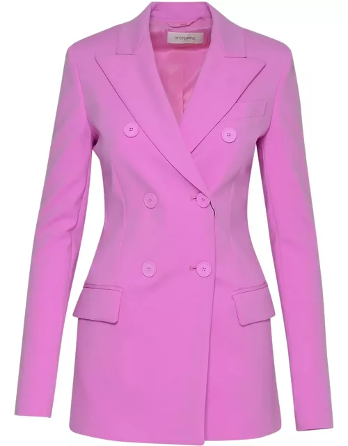 SportMax Pink Nylon Blend Frizz Blazer Jacket