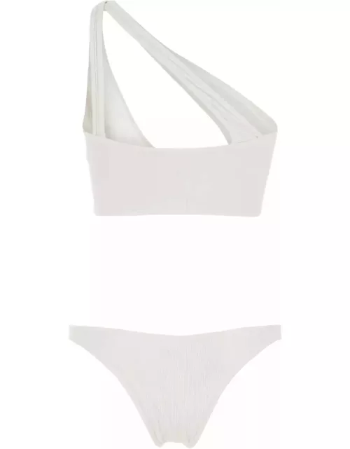 The Attico White Stretch Nylon Bikini