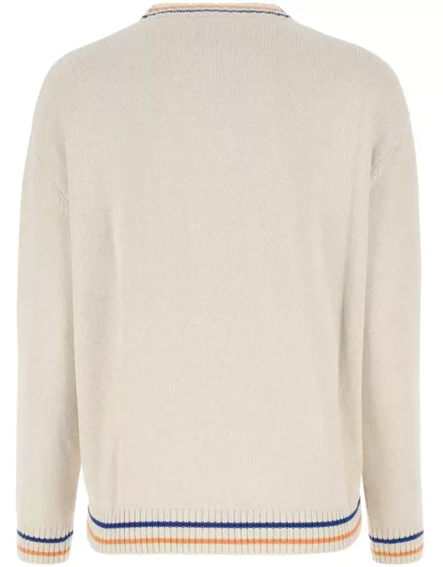 Weekend Max Mara Ivory Cotton Blend Ticino Sweater