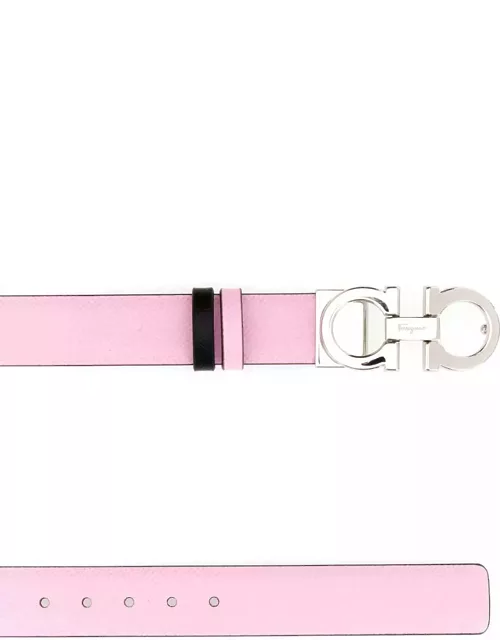 Ferragamo Pink Leather Reversible Belt