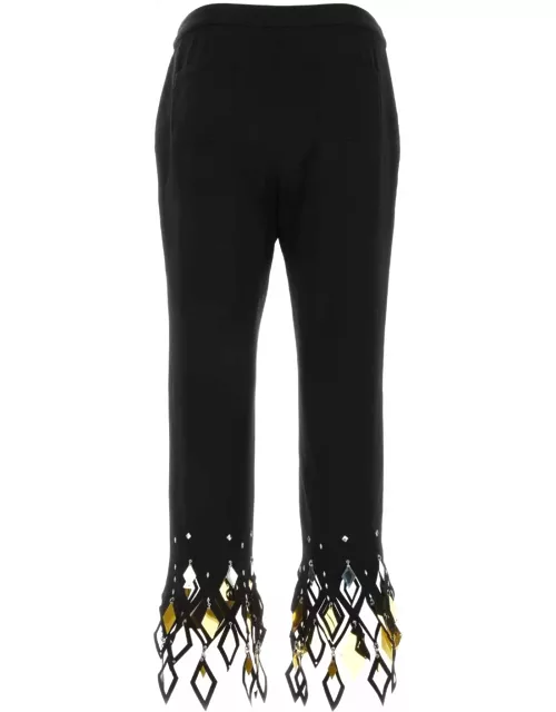 Paco Rabanne Rabanne Studded-ankles Cropped Trouser