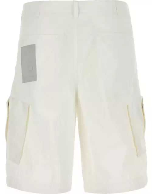 Ten C White Nylon Bermuda Short