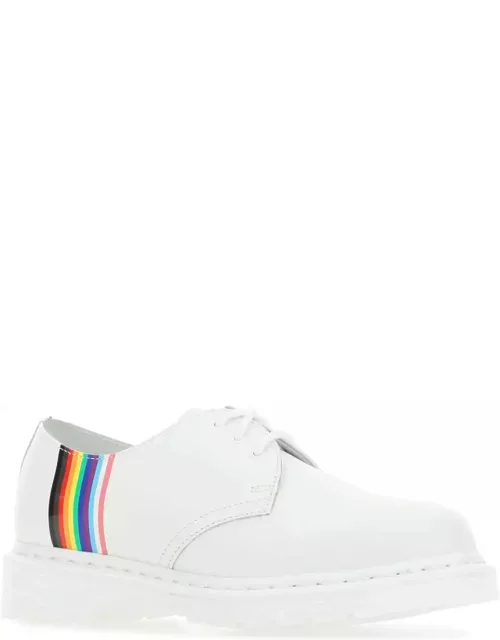 Dr. Martens White Leather 1461 For Pride Lace-up Shoe
