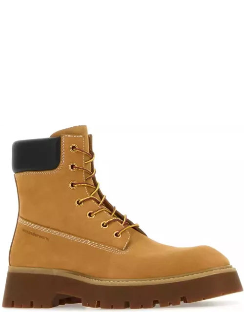 Alexander Wang Camel Suede Throttle Ankle Boot