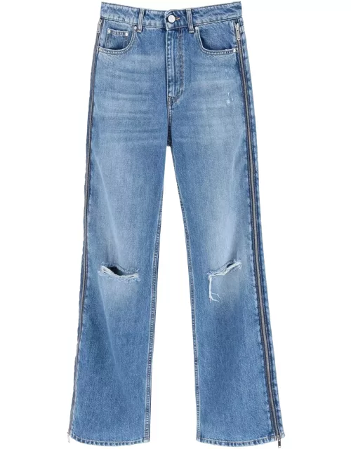 Stella McCartney Straight Leg Jeans With Zipper