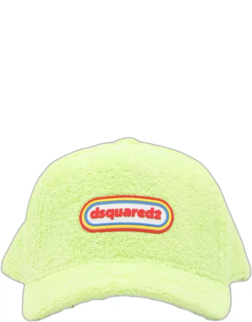 Dsquared2 Green Multicolour Cotton Baseball Cap