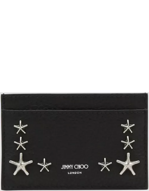 Jimmy Choo Black And Silver Leather Wallet