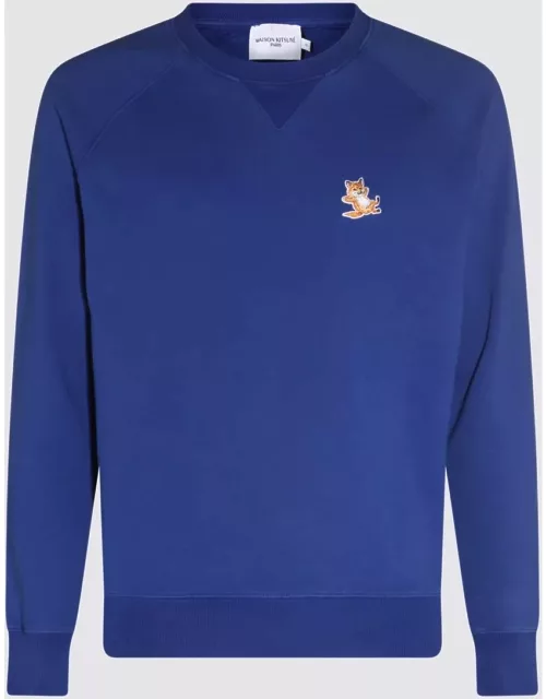 Maison Kitsuné Deep Blue Cotton Sweatshirt