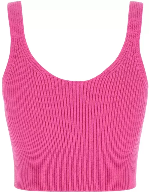 T by Alexander Wang Fuxia Stretch Wool Blend Top