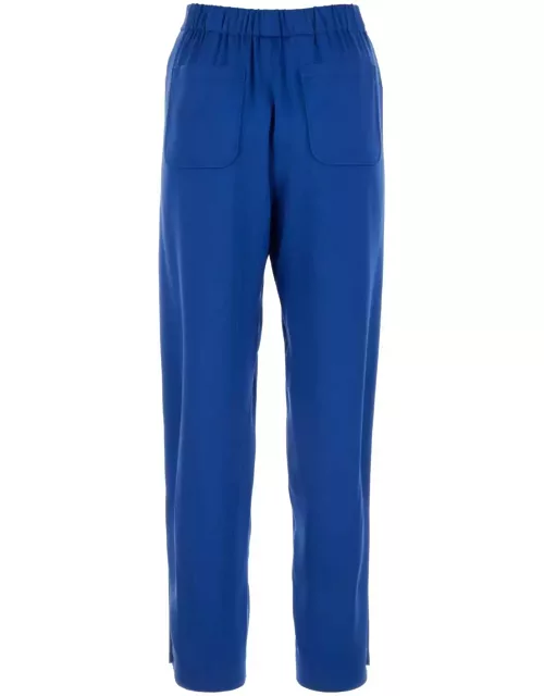 Giorgio Armani Electric Blue Silk Pant