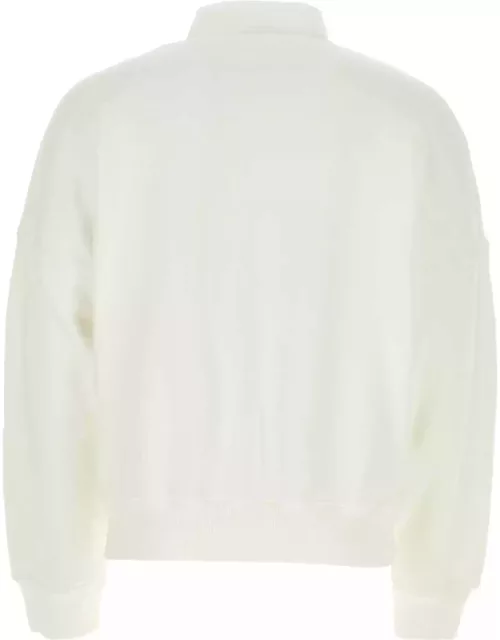 The Row White Stretch Cotton Dente Polo Shirt