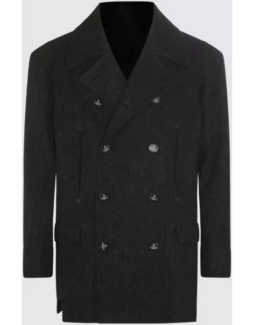Vivienne Westwood Black Virgin Wool Blend Coat