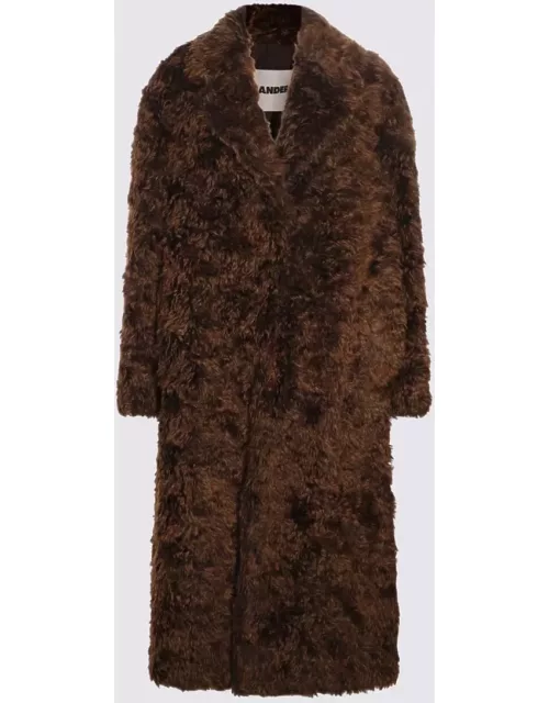 Jil Sander Hazelnut Mohair Fur Coat