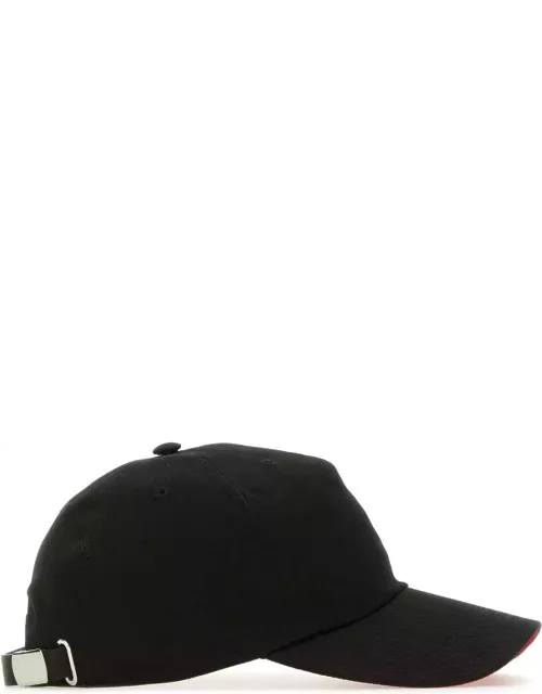 Alexander McQueen Black Cotton Baseball Hat