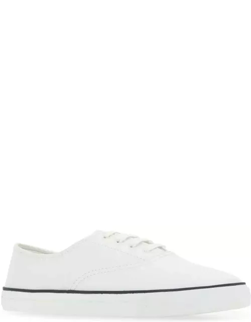 Saint Laurent White Leather Tandem Sneaker