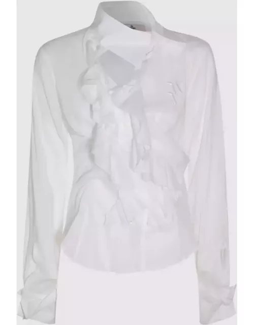 Vivienne Westwood White Cotton Ruffled Shirt