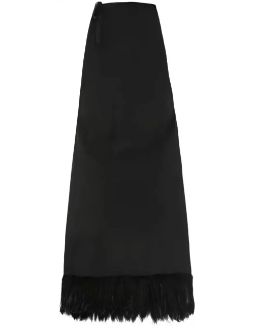Saint Laurent Black Crepe Mini Dres