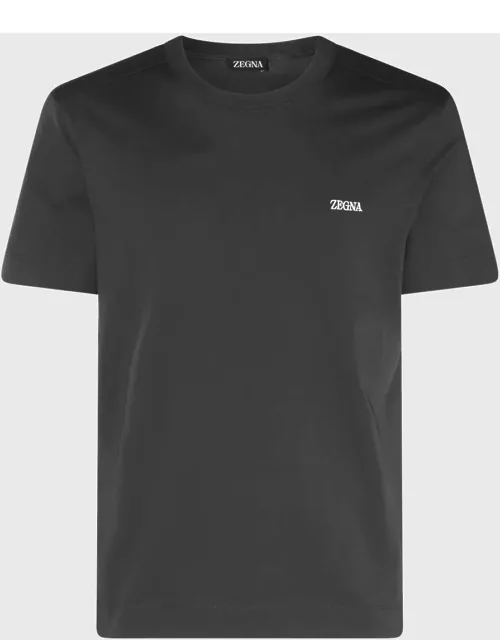 Zegna Black Cotton T-shirt