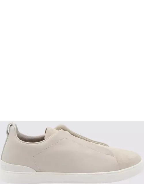 Zegna White Leather Sneaker