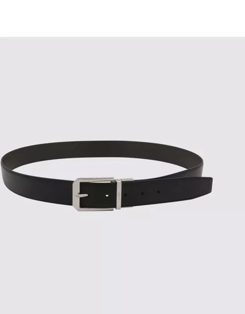 Zegna Black Leather Belt