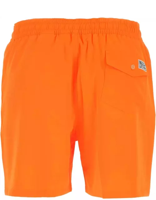 Polo Ralph Lauren Fluo Orange Stretch Polyester Swimming Short