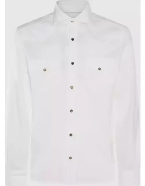 Brunello Cucinelli White Cotton Shirt