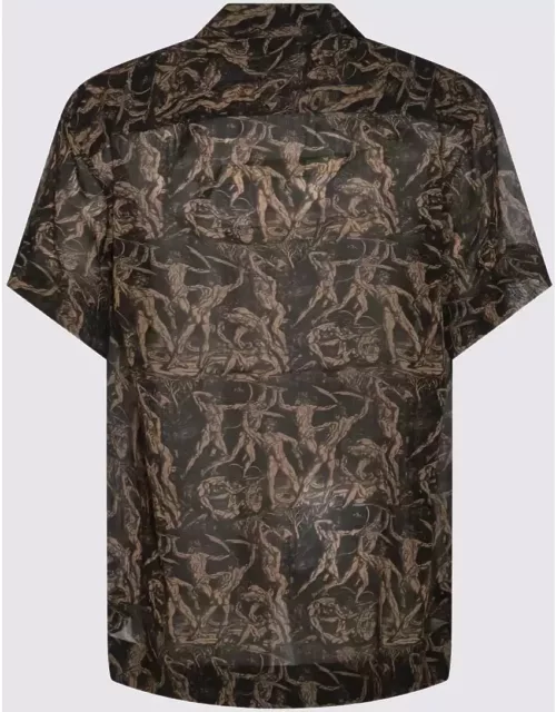 Vivienne Westwood Black And Brown Viscose Shirt
