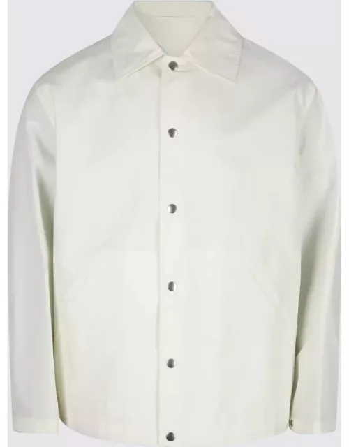 Jil Sander White Cotton Shirt Jacket