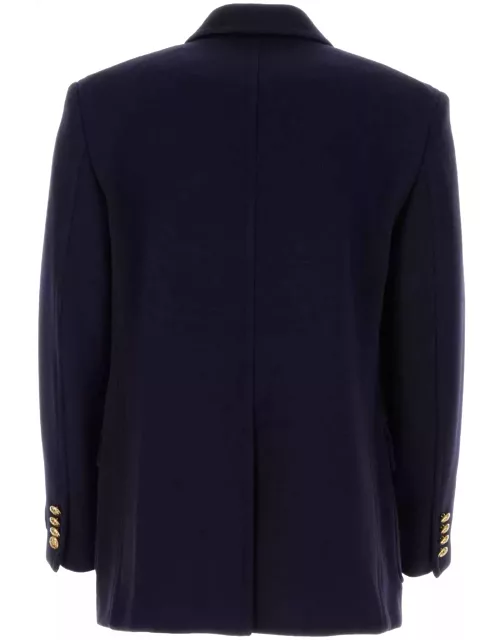 Gucci Navy Blue Wool Coat