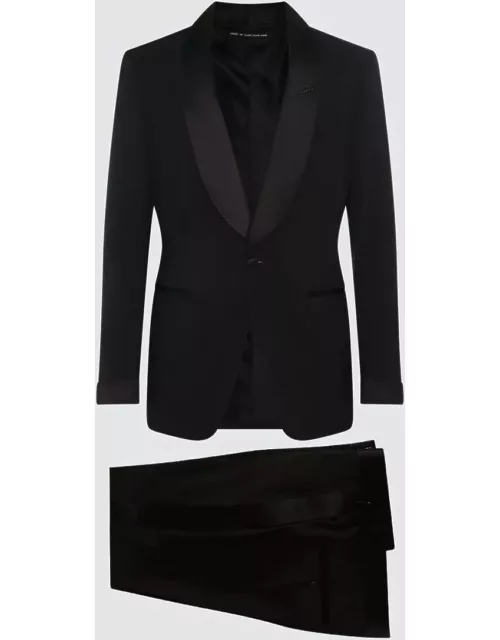 Tom Ford Black Wool Suit