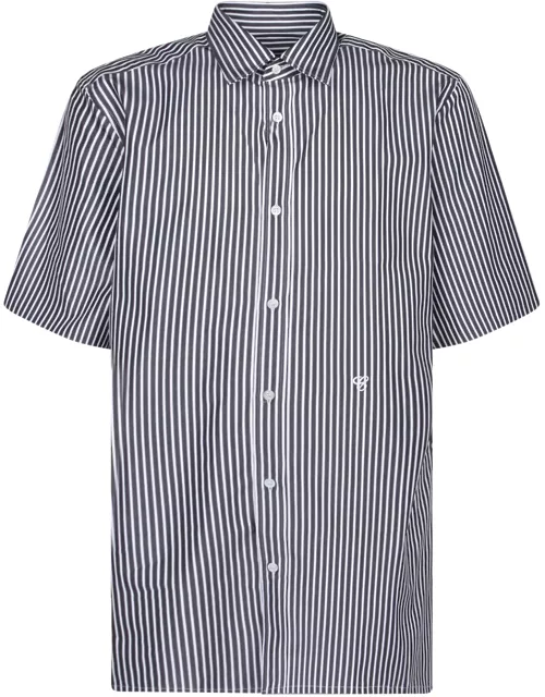 Maison Margiela Short-sleeved Stripe Shirt
