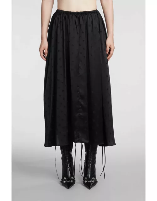 Balenciaga Skirt In Black Viscose