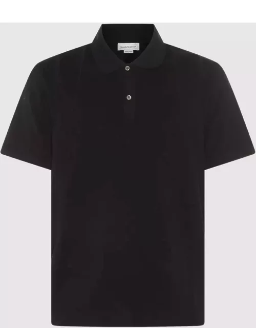 Alexander McQueen Black Cotton Polo Shirt