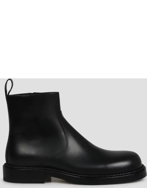Bottega Veneta Black Leather Strut Ankle Boot