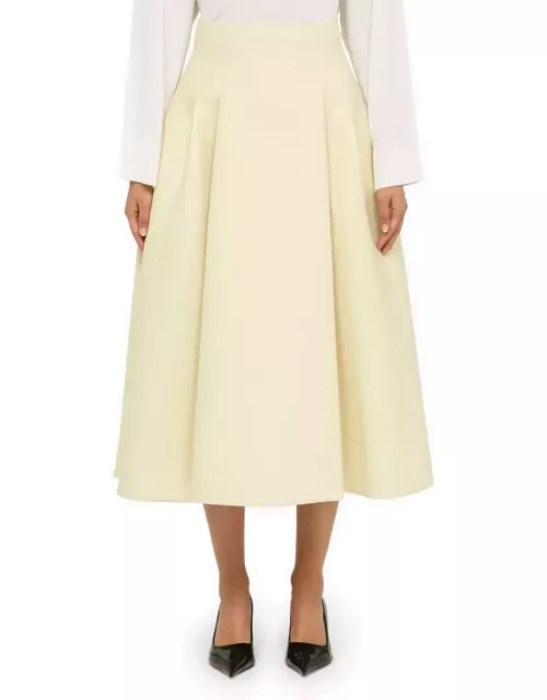Bottega Veneta Ivory Wool Skirt