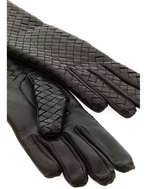 Bottega Veneta Dark Brown Nappa Leather Glove